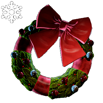 Christmas | Wreath Backpack | Red