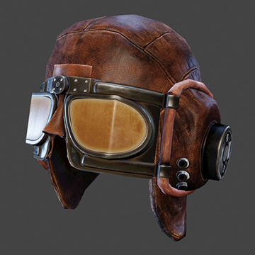 WW1 Pilot | Helmet & Googles | Brown