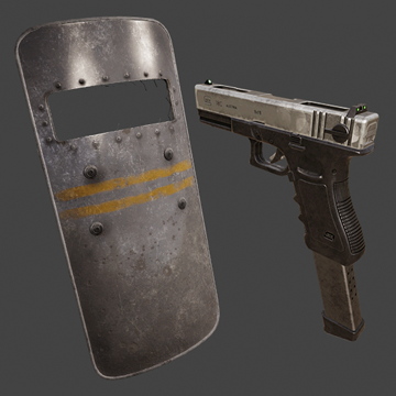 Riot Shield and G18 | Standard | Precious