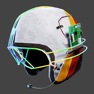 Neon Gear | Rugby Helmet | Rainbow