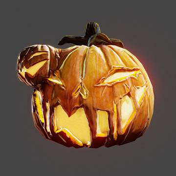 Halloween | Pumpkin Mask | Orange