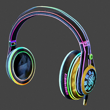 Neon Gear | Headphones | Rainbow