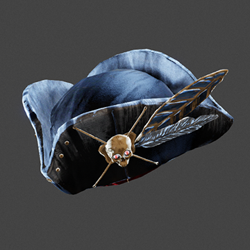 Space Pirate | Tricorn Hat | Black