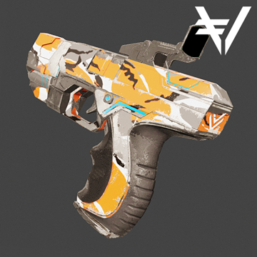 HMTech-101 Pistol | Vault | Orange Camo | Battle-Scarred