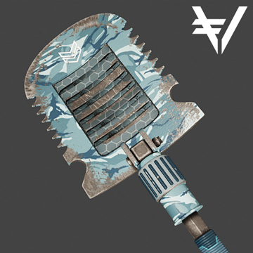 Crovel | Vault | Blue Camo | Battle-Scarred