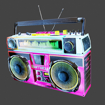 Neon Gear | Boombox | Rainbow RGB