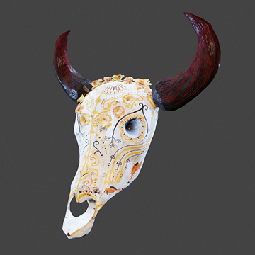 DoZ | Cow Skull | Marigold