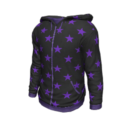 Purple Starred Hoodie