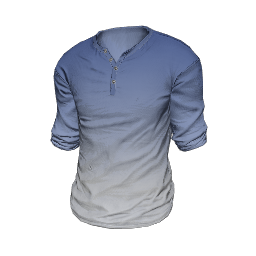 Blue Fade Henley