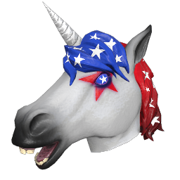 Patriotic Unicorn Mask