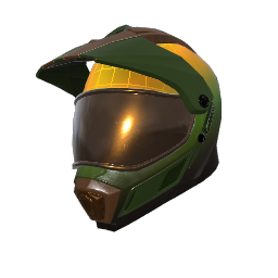 Green Mamba Motocross Helmet