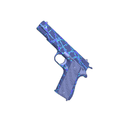 Blue Barbed M1911A1