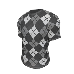 Black and White Argyle T-Shirt