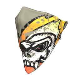 Flaming Skull Face Bandana