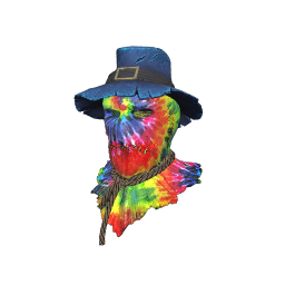 Tie-Dye Scarecrow Mask