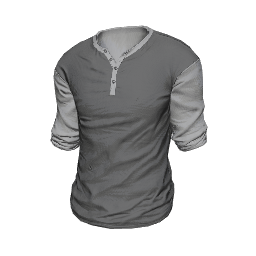 Gray Two-Tone Henley
