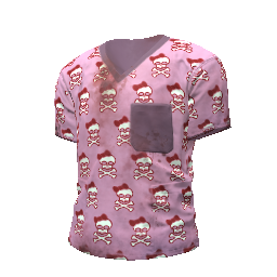 Happy Skull Scrubs Shirt
