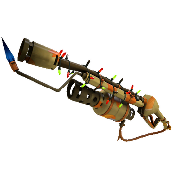 Unusual Festivized Professional Killstreak Pumpkin Pied Flame Thrower (Factory New)