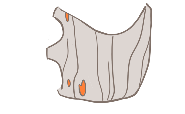 Unfallen Trunk
