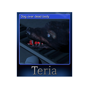 Dog over dead body
