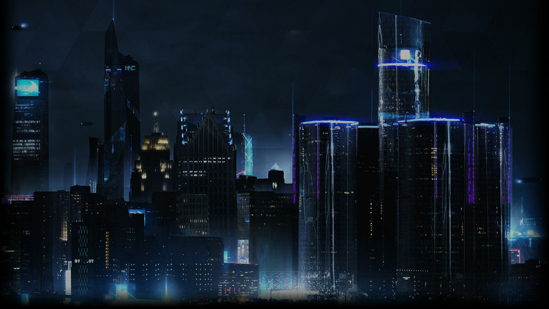 Detroit by night