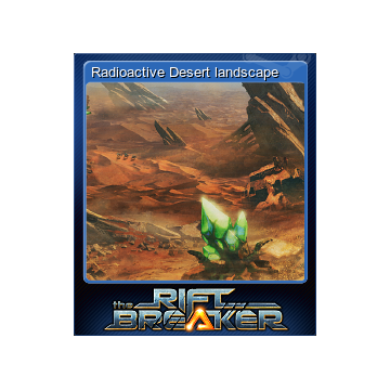 Radioactive Desert landscape