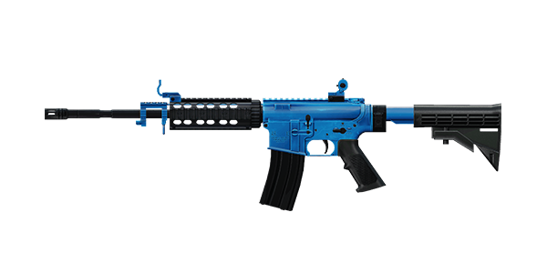 CAR-4 RIFLE | Royale Blue, Broken-In
