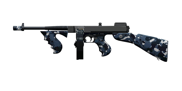 CHICAGO TYPEWRITER SUBMACHINE GUN | Night Chill, Battle-Worn, Stat Boost