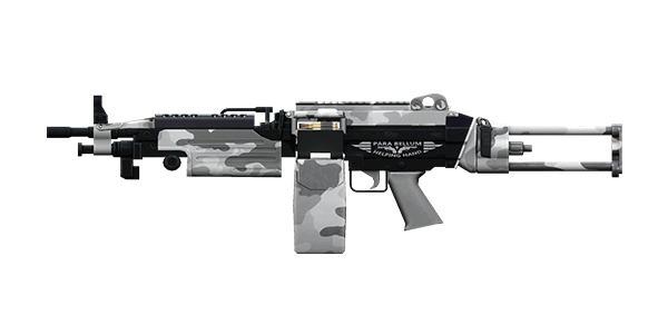 KSP LIGHT MACHINE GUN | Gray Alpha, Battle-Worn, Stat Boost