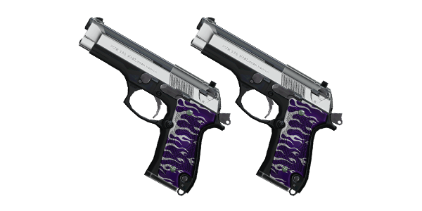 AKIMBO BERNETTI 9 PISTOLS | Buckhorns, Battle-Worn, Stat Boost