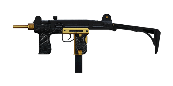 UZI SUBMACHINE GUN | Miami Spice , Battle-Worn, Stat Boost