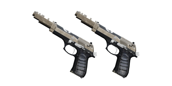AKIMBO BERNETTI 9 PISTOLS | Face of Death, Mint-Condition, Stat Boost