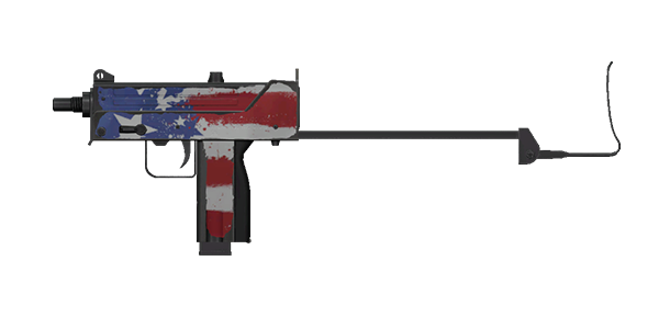 MARK 10 SUBMACHINE GUN | MURICA, Battle-Worn, Stat Boost