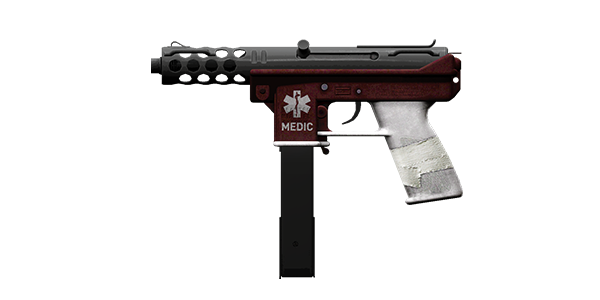 BLASTER 9MM SUBMACHINE GUN | Medic Bag, Battle-Worn, Stat Boost
