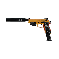 BERNETTI 9 PISTOL | Jack Shot, Battle-Worn, Stat Boost
