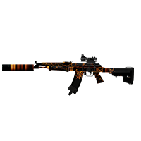 AK.762 RIFLE | Magma Knight, Battle-Worn