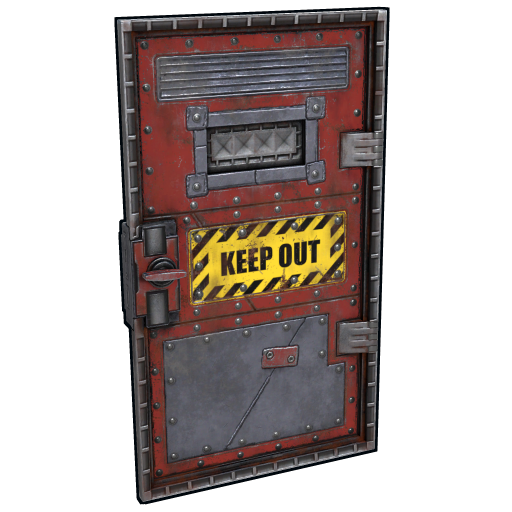Keep Out Armored Door