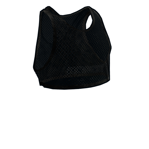 Black Mesh Crop Top