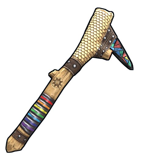Mosaic Stone Pick Axe