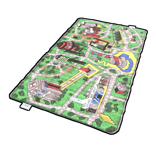 Rust Island Car Rug
