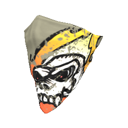 Skin: Flaming Skull Face Bandana
