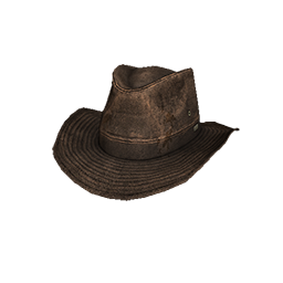 Brown Leather Outback Hat