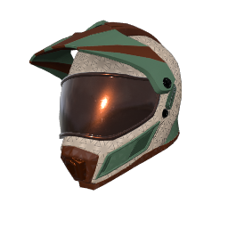 Mint Chocolate Motocross Helmet