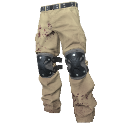 Beige Padded Pants