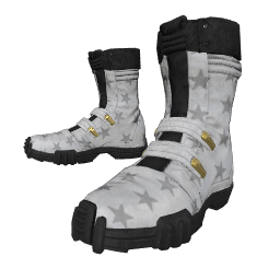 Patriotic White Combat Boots