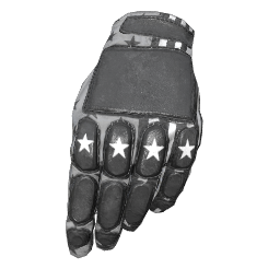 Patriotic White Padded Gloves