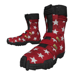 Patriotic Red Combat Boots