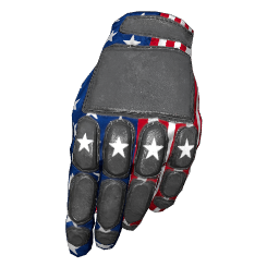Patriotic Stars Padded Gloves