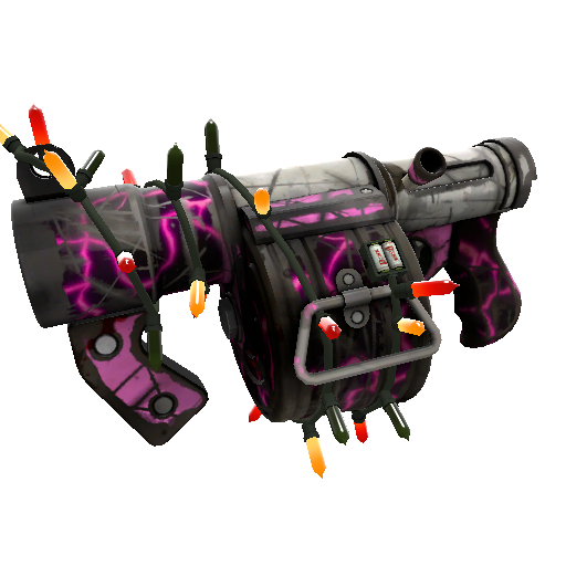 Strange Festive Killstreak Pink Elephant Stickybomb Launcher (Battle Scarred)