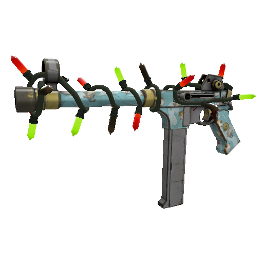 Strange Festive Specialized Killstreak Blue Mew SMG (Field-Tested)